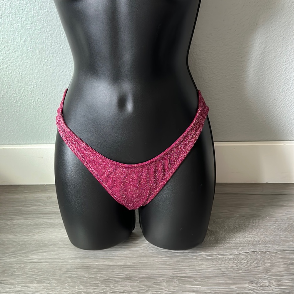 Grape sparkle Normal coverage Bathing suit bottom.